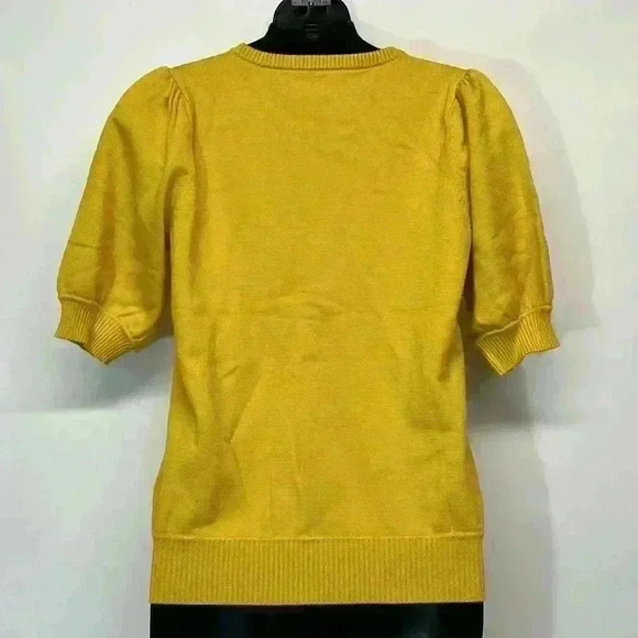 Philosophy, yellow sunflowers three-quarter length sleeve, sweater, NWT - Picture 4 of 6